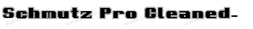 Schmutz Pro Cleaned字体转换